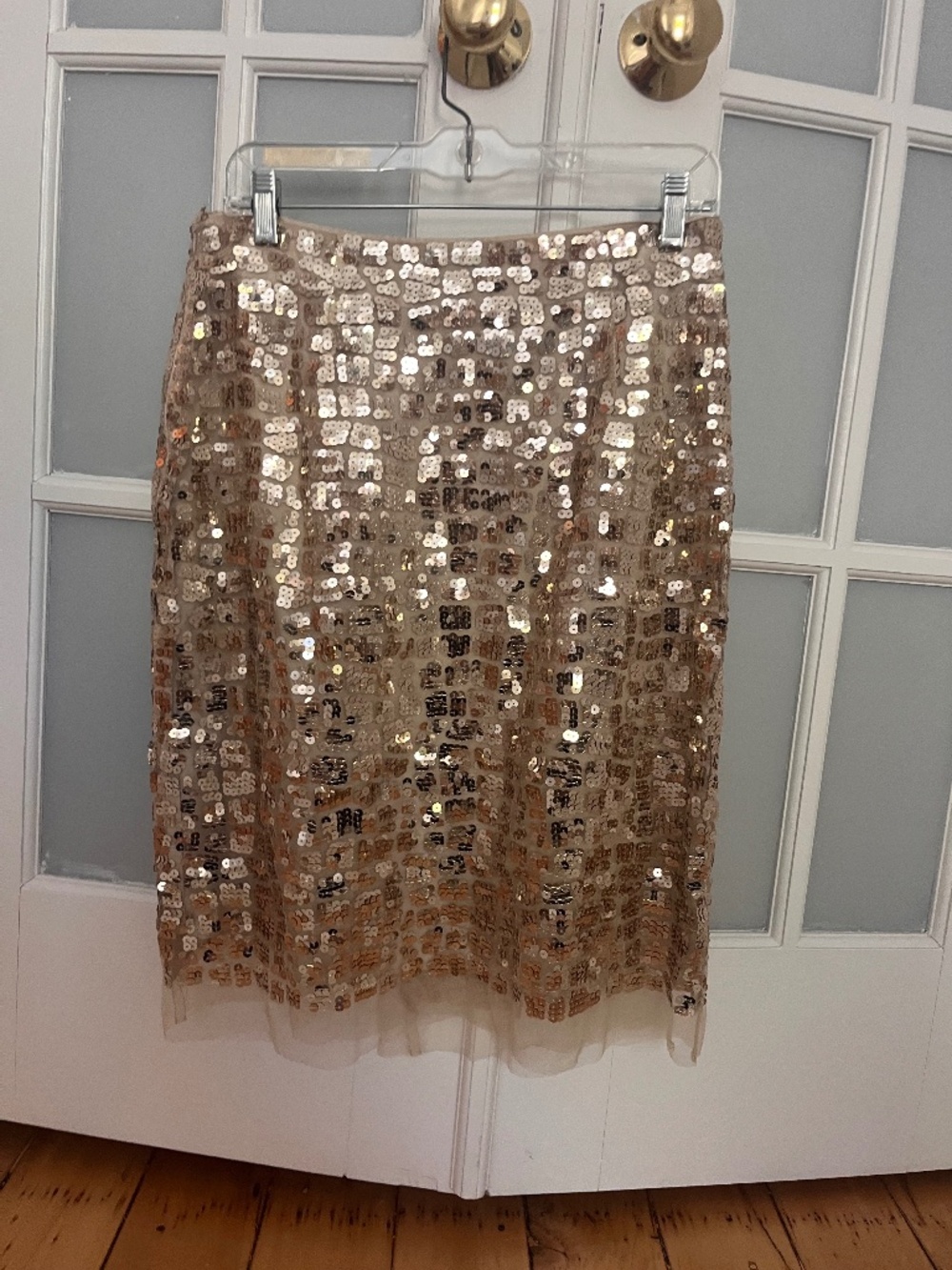 Golden Sequin Skirt European Designer Dorothee Schumacher